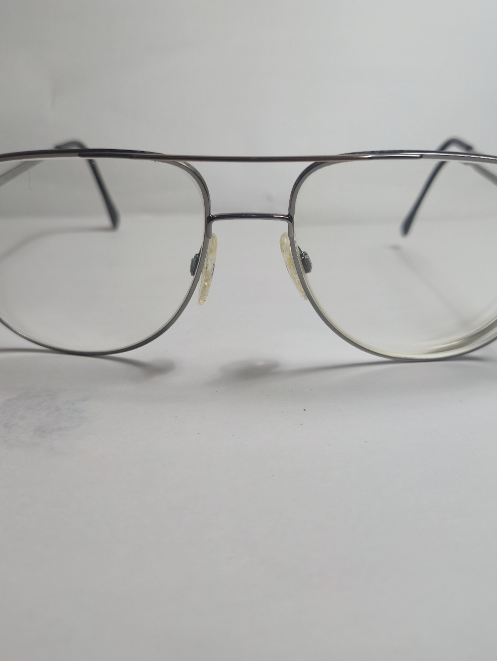 LUXOTTICA NEIL SUNGLASS/EYEGLASS FRAMES  Only NATURAL/GEP AVIATORS EUC ITALY